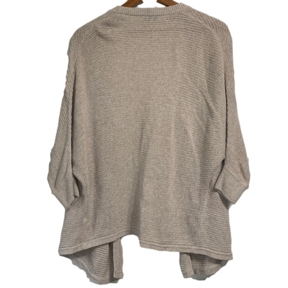MADEWELL Seabank tan beige crochet Cardigan open drapey Sweater - Picture 5 of 8